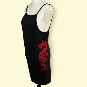 Truly Madly Deeply (Urban Outfitters) size L body con dragon dress NWT